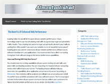 Tablet Screenshot of almostpolished.com